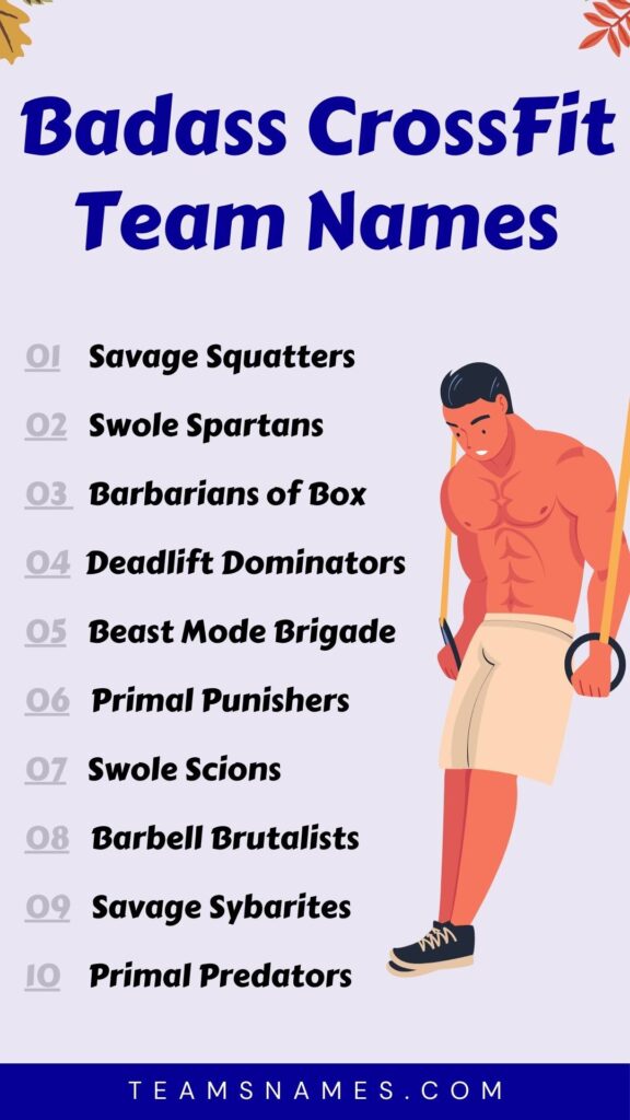 badass crossfit team names