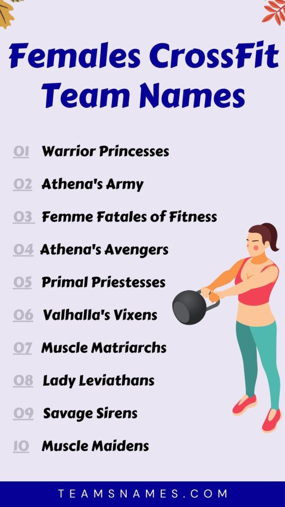 Female CrossFit Team Names