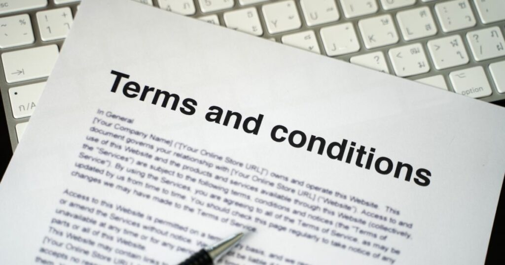 terms and conditions for teams names