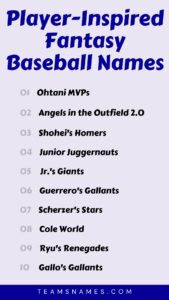 200+ Perfect Fantasy Baseball Team Names for 2024