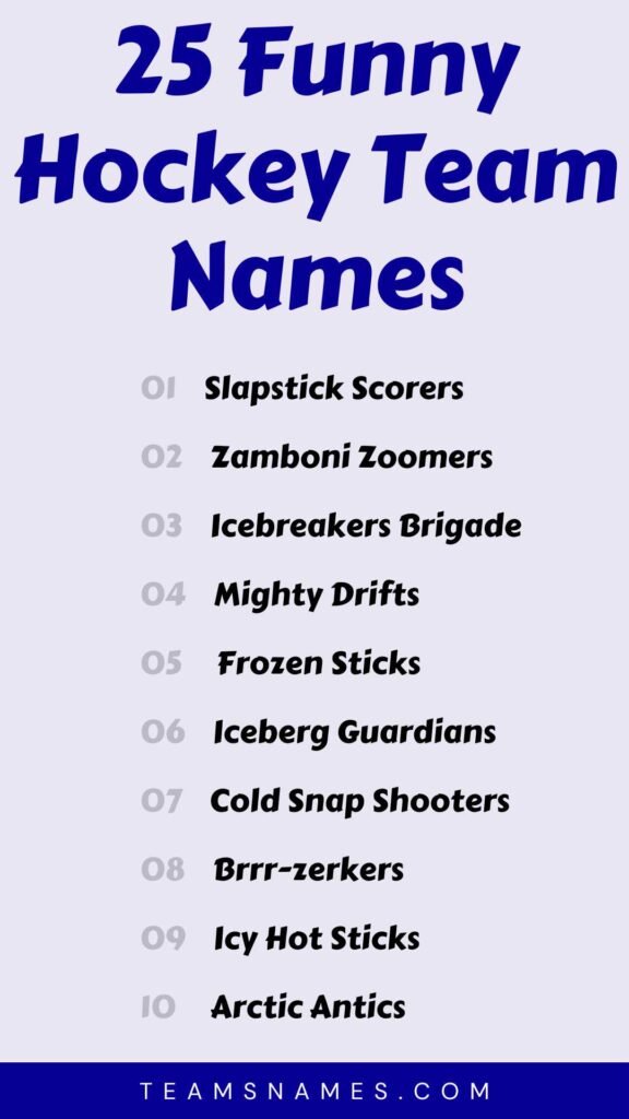 200+ Fantasy Hockey Team Names From Funny to Fearless