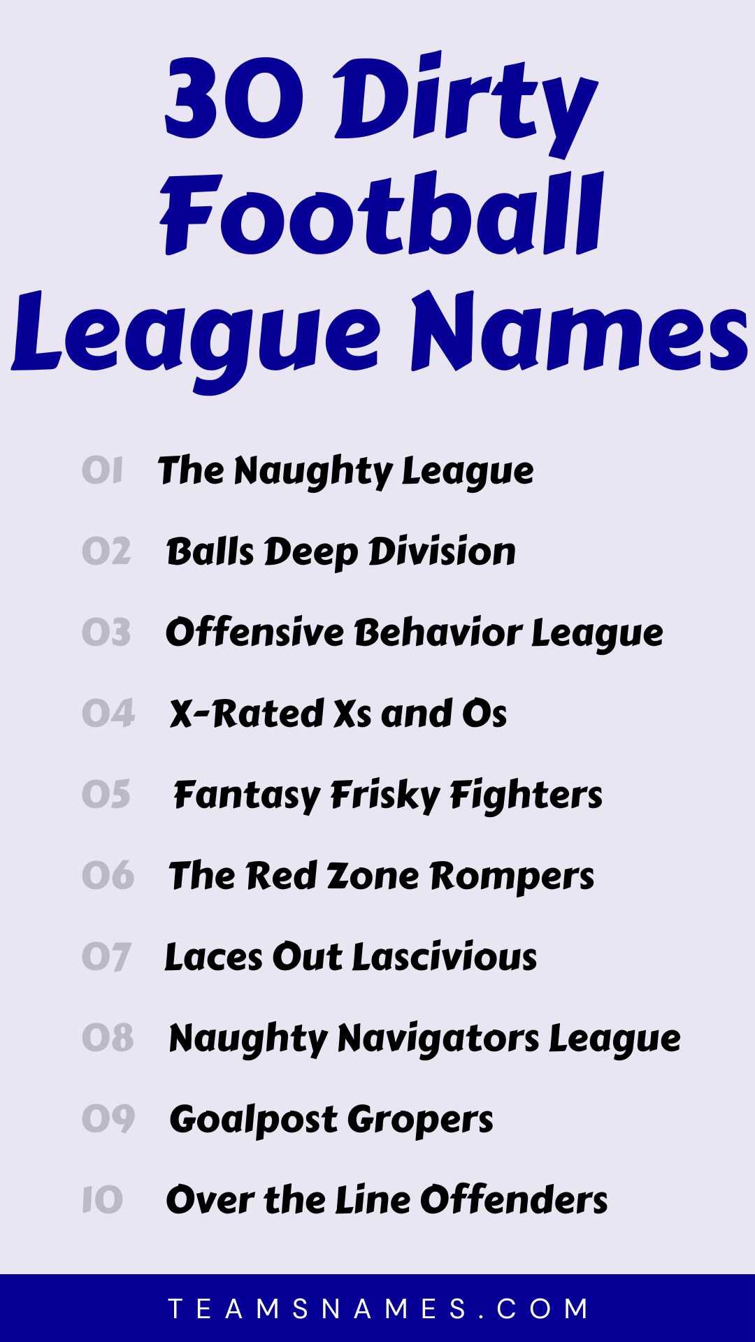 300+ Dirty Fantasy Football Names to Outsmart Your Rivals