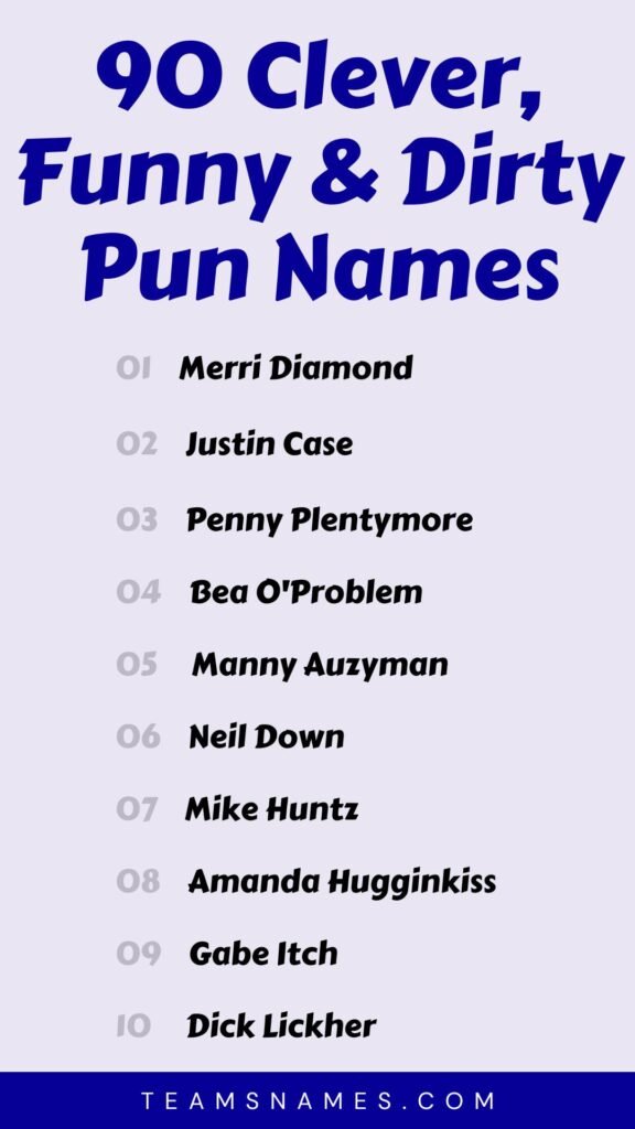 350 Best Pun Names You’ve Never Heard Of