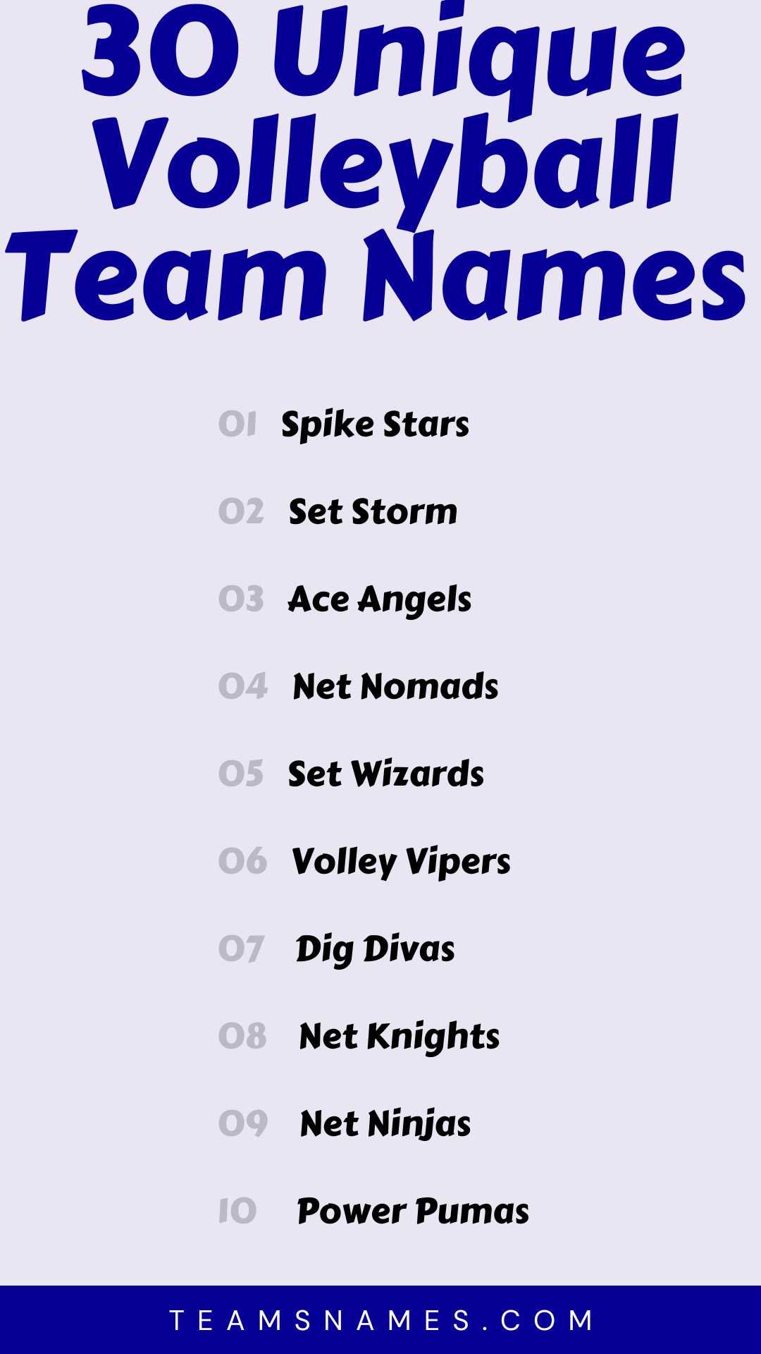 600+ Volleyball Team Names to Make Your Team Stand Out