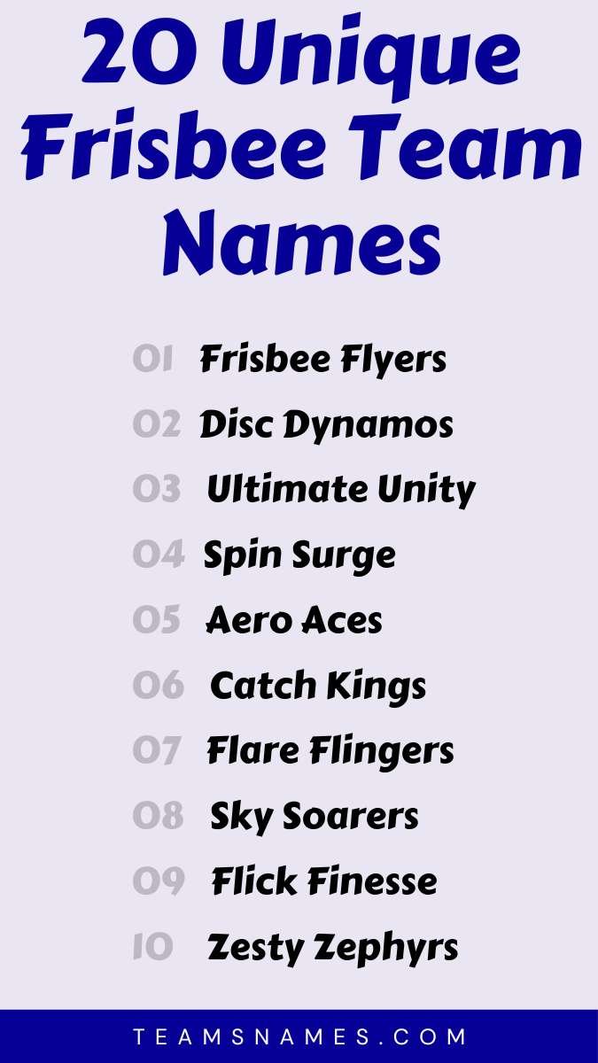 215 Epic Frisbee Team Names for Unmatched Team Spirit