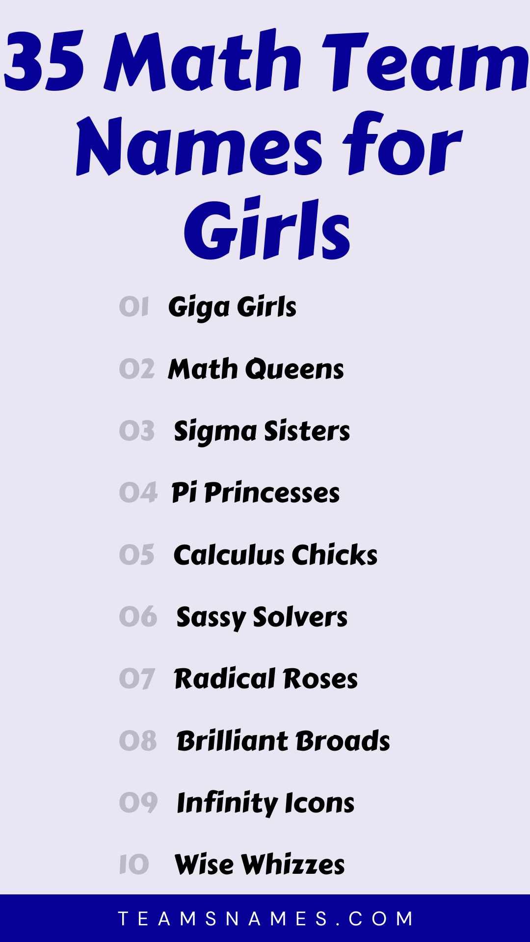 435 Cool & Catchy Math Team Names for Every Type of Group