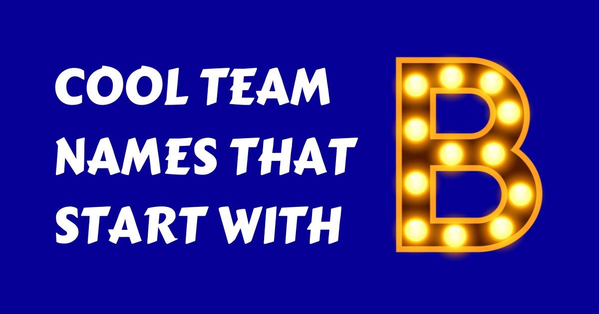 team names that start with b