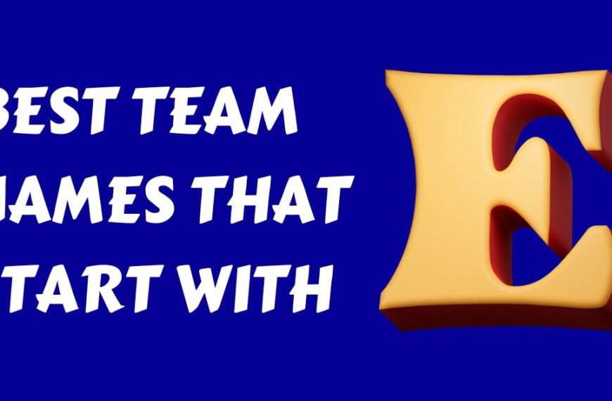 Team Names That Start With E