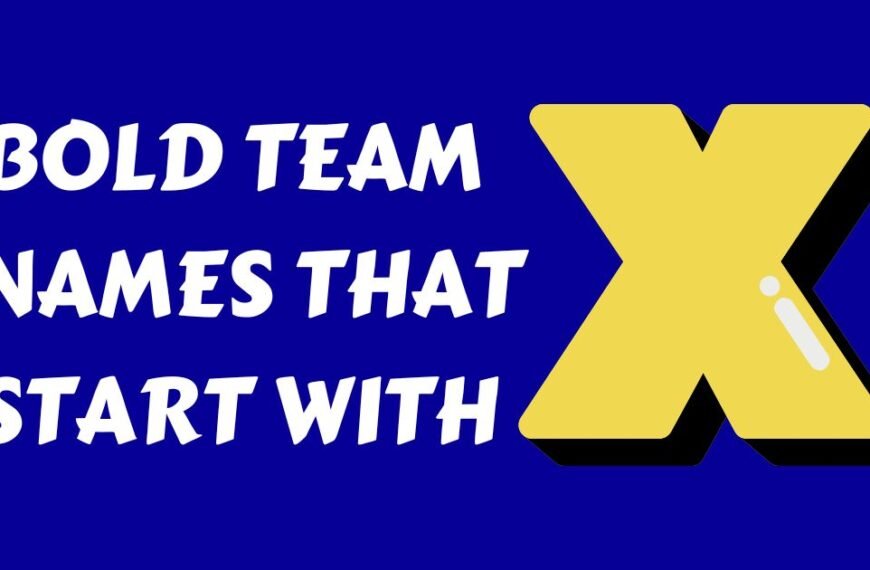 Team Names That Start With X