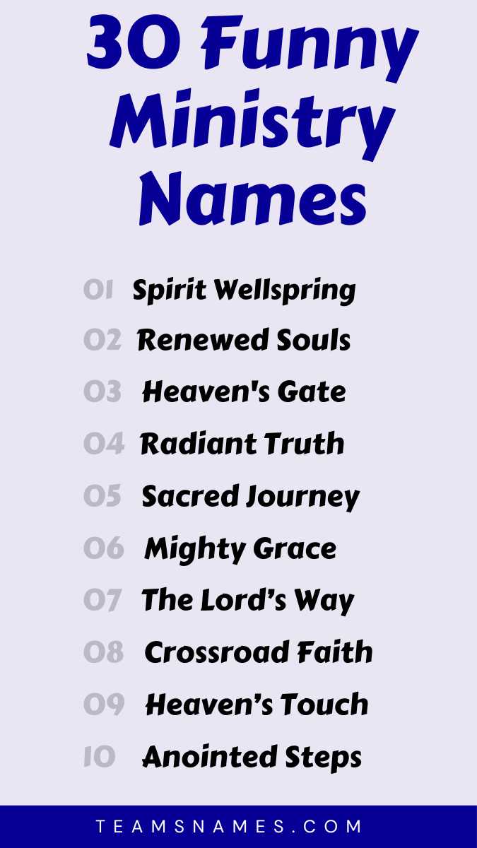 335 Creative Ministry Names You'll Love to Use