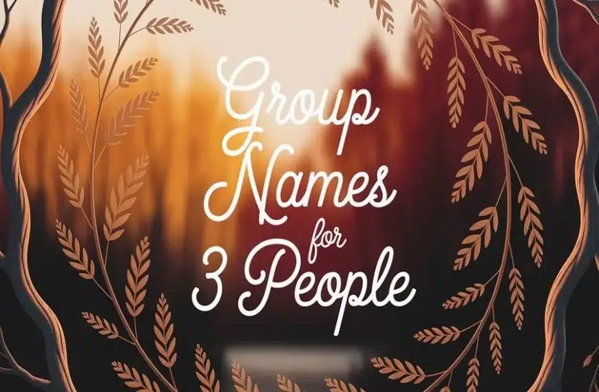 Trio Group Names